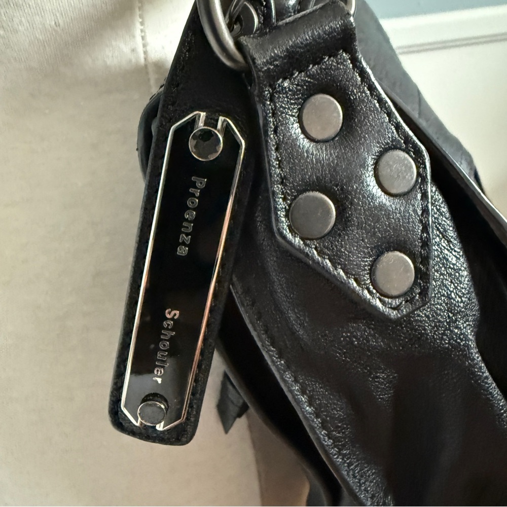 PROENZA SCHOULER
Black Leather Fringe PS1 Medium Satchel Bag - Picture 6 of 14